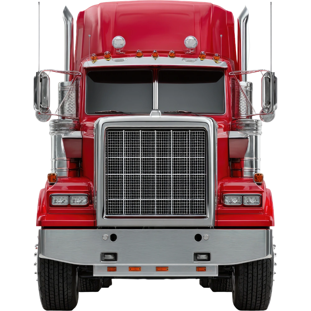 Front view of a TruxHire truck for reliable goods delivery